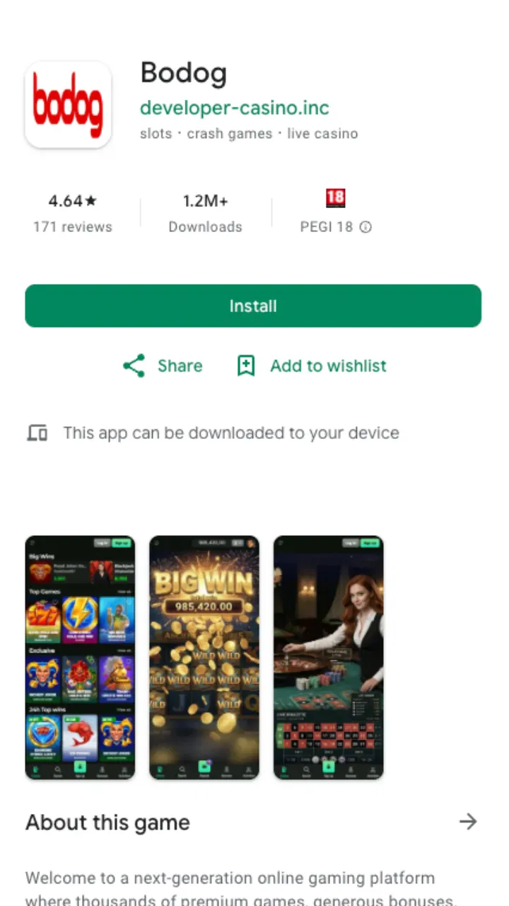 Bodog app